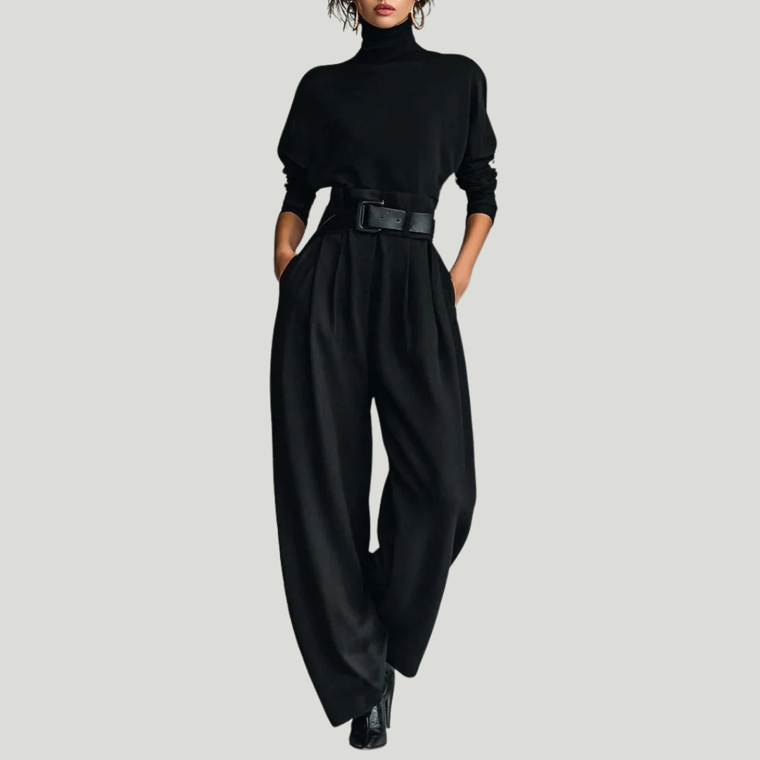 Juliet – Turtleneck & Straight-Leg Pants Set