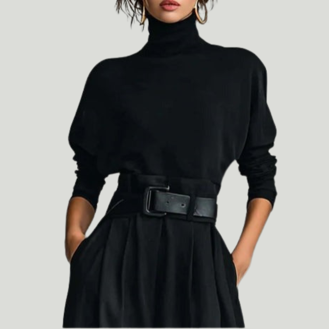 Juliet – Turtleneck & Straight-Leg Pants Set