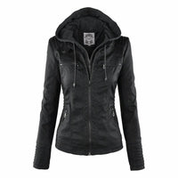 Cassia | Hooded Moto Jacket