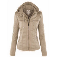 Cassia | Hooded Moto Jacket