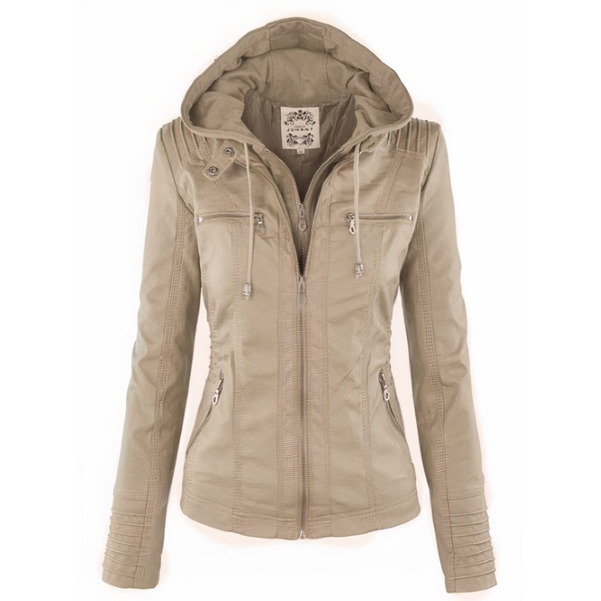 Cassia | Hooded Moto Jacket